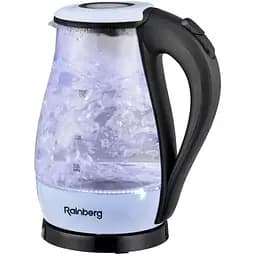 Электрочайник стеклянный дисковый Rainberg RB-914 Белый