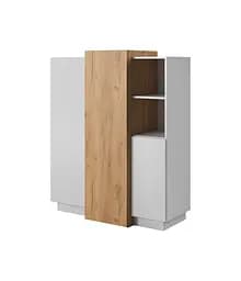 Комод Perfect Home 3Д / 3D 3-дверний 3D/110 Білий/дуб золотий крафт (PFH-091042)