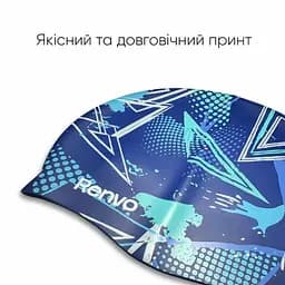 Доросла шапочка для плавання Renvo Kerio Triangles Синій Уні OSFM (2SC150-0403) - мініатюра 5