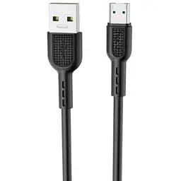 Кабель Hoco X33 Micro 4A Surge flash charging data cable Черный