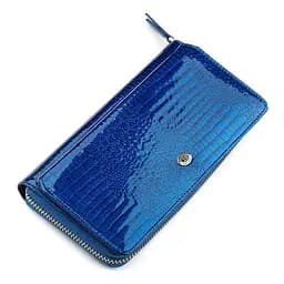 Гаманець жіночий ST Leather 18435 (S7001A) лакований синій