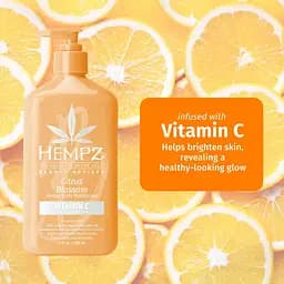 Молочко з вітаміном С "Квіти Цитрусу" Citrus Blossom Herbal Body Moisturizer with Brightening Vitamin C Hempz 66 ml - мініатюра 3