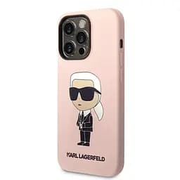 Чехол Karl Lagerfeld Liquid SilicOne Ikonik NFT для iPhOne 14 Pro Max Pink