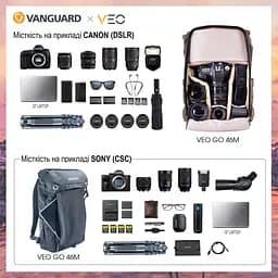 Рюкзак Vanguard VEO GO 46M Black (VEO GO 46M BK) - мініатюра 8