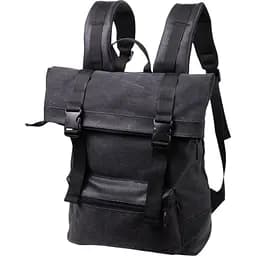 Рюкзак для ноутбука Fabra 22583 із вставками еко-шкіри Чорний