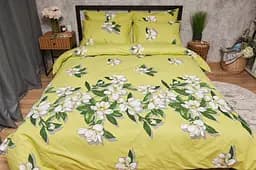 Комплект постільної білизни Moon&Star Бязь Gold Люкс Wisteria King Size 220x240 наволочки 4х50х70 - мініатюра 5