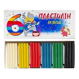 Набір для творчості Пластилін Jumbi КТ 230601, 6 кольорів, 108 грам
