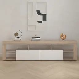 Тумба під телевізор Flamecame з 5 полицями та 2 нішами з ДСП II K-200