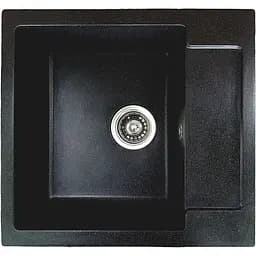 Гранітна кухонна мийка Romzha Janta 52 Antracit (902) з крилом