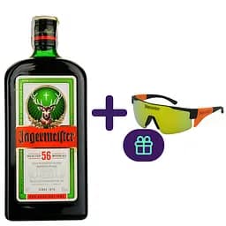 Набір: Лікер Jagermeister 35% 0.7 л + Сонцезахисні окуляри Jagermeister - мініатюра 2