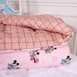 Ковдра MirSon антиалергенна дитяча зима Kids Time 20-0042 Pink Mikey Mouse 110x140 см бавовна (2200009666148)