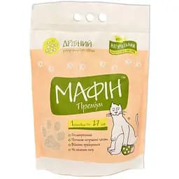 Бентонітовий наповнювач для котячого туалету Мафін Преміум Дрібний 4 кг