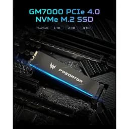 Накопичувач SSD Acer Predator m.2 NVMe 4TB GM7000 PCI Express 4.0 x4 (BL.9BWWR.107) - мініатюра 2