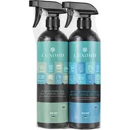 Набір універсальних засобів для миття та чищення Luxord Мультифункціональні активні піни для прибирання ванни та кухні 2 шт. х 0.5 л