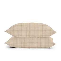 Комплект постільної білизни Cosas Beige geometry Полуторний бежевий (CellAshbeige_El-Grey_160) - мініатюра 5