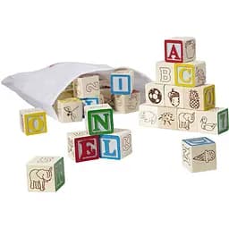 Деревянные кубики Melissa&Doug Азбука/Цифры, 50 элементов (MD1900)