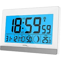 Часы настольные Technoline WS8056 White/Silver (WS8056)