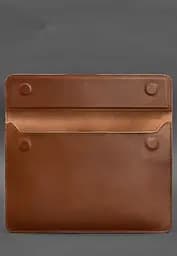 Шкіряний чохол-конверт BlankNote на магнітах для ноутбука Універсальний Світло-коричневий - мініатюра 2
