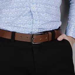 Ремінь чоловічий шкіряний Handycover НС-3428 XXL світло-коричневий (145 см) - мініатюра 5