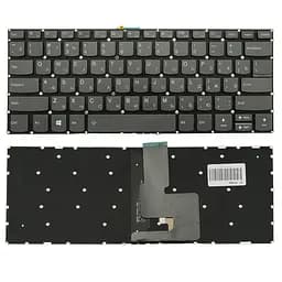 Клавіатура для ноутбука LENOVO (IdeaPad: V330-14) rus, onyx black, без фрейма, підсвічування клавіш