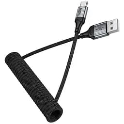 Дата кабель Hoco X121 Nuevo USB to Type-C 3A 1.5 м Black - мініатюра 7