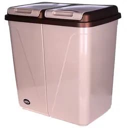 Кошик для білизни Violet House Cappuchino, 45+45 л, бежевий (0043 CAPPUCHINO с/к 45+45 л)