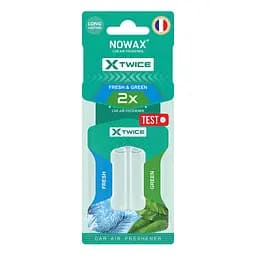 Ароматизатор з подвійною капсулою Nowax X Twice - Fresh & Green(NX00154)