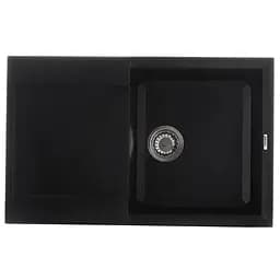 Кухонна мийка Zerix ZS-7950S-14 black металік ZX4586, Чорний матовий