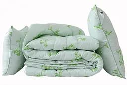 Набір ковдру "Eco-Bamboo white" + 2 подушки 50х70 TAG tekstil Евро pbe0036381