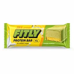 Протеїновий батончик Fitly Protein Bar 25% No Added Sugar, 45 грам - Манго-матча