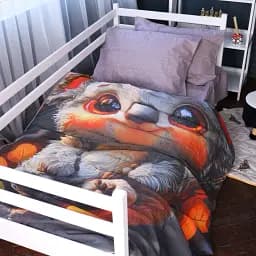 Пододеяльник MirSon Ranforce Elite Kids Time 17-0712 Baby Koala 143х210 см серый (2200010620412)