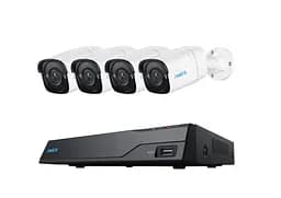 Комплект видеонаблюдения с 4 уличными 5МП POE камеры Reolink NVS8-5MB4 (4 уличных POE камеры POE видеорегистратор с HDD 2TB)