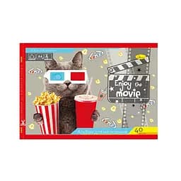 Альбом для малювання Апельсин Enjoy the movie АП-0305-2, 40 аркушів, скоба з перфорацією
