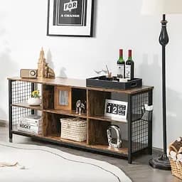 Тумба під ТВ Costway Ketrin в стилі Loft - мініатюра 7