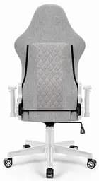 Комп'ютерне крісло Hell's Chair HC-1006 Grey-White тканина - мініатюра 3