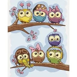 Картина по номерам Модные совята 40х50 см 15510-AC
