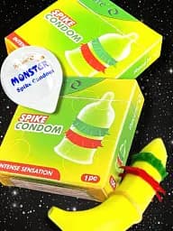 Презерватив Recare Spike Green із шипами 1 шт. (ROZ6501053565) - мініатюра 3