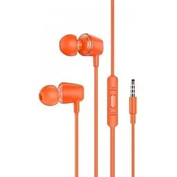 Наушники Hoco M107 Discoverer universal earphones with mic оранжевые 6931474794574