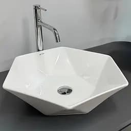 Умивальник VBI Rocazzo white накладний VBI-012624, Білий - мініатюра 3