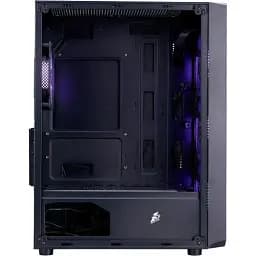 Корпус 1stPlayer FD3-M, Black, без БЖ, Mini Tower, для Micro ATX / Mini ITX, 1xUSB 3.0 / 2xUSB 2.0, макс. CPU - 155 мм / VGA - 290 мм, 4x120 мм ARGB, бічна панель із загартованого скла (FD3-M-BK-4F7) - мініатюра 5