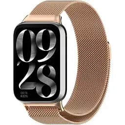 Ремінець DK CDK для Xiaomi Mi Smart Band 9 Pro Metal Milanese Loop Magnetic (017123) (rose gold) - мініатюра 2
