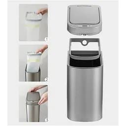 Розумний кошик для сміття Ninestars DZT-7-2 Sensor Trash Can Space Silver [151954] - мініатюра 5
