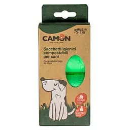 Пакеты для собачьих фекалий Camon биоразлагаемые (4 рулона x 15 шт.) (B530/2)
