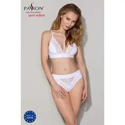 Еластичний топ з мереживом Passion TOP white L - мініатюра 5