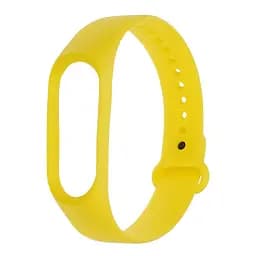 Силиконовый ремешок для Xiaomi Mi Band 3/4, 31 ярко-желтый