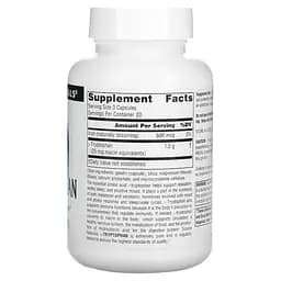 Амінокислота Source Naturals L-Tryptophan 500 мг 60 капсул - мініатюра 2