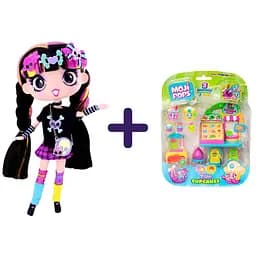 Набір: ігровий набір Moji Pops Капкейк-кафе + ігровий набір з лялькою Decora Girlz Fashion Луна з аксесуарами