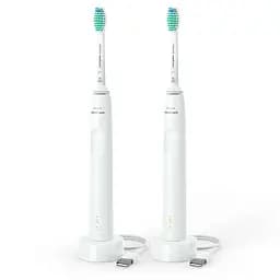 Набір електричних звукових зубних щіток Philips Sonicare 3100 series, 2 шт. (HX3675/13)