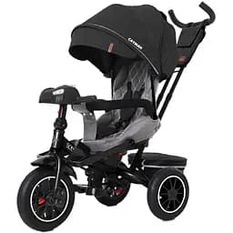 Велосипед трехколесный Tilly CAYMAN с пультом и усиленной рамой T-381/7 Темно-серый лен /1/