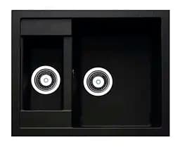 Кухонная мойка Adamant Duplex 610x495x200 чёрный 100001455, Черный